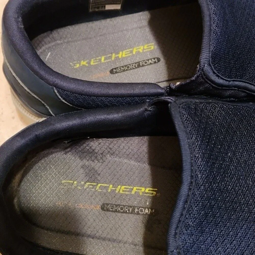 Skechers Men's Dual Lite Relaxed Fit Memory Foam Dark Blue Shoes Size 13